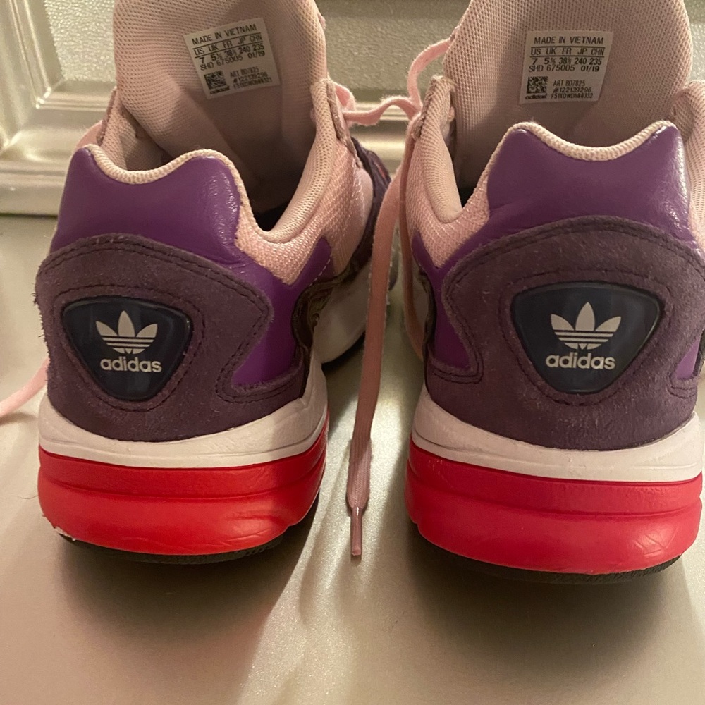 Colorful Adidas original falcon shoes